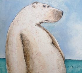 A la plage 80 x 80 cm   1 400 €