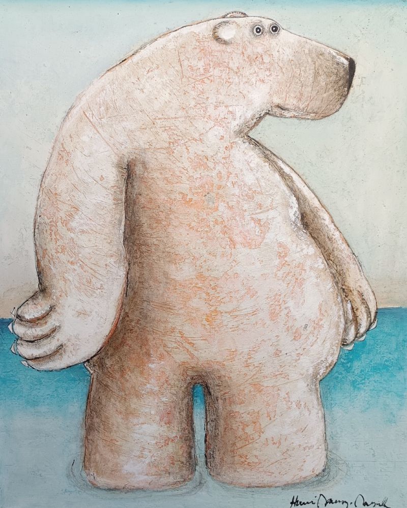 Les pieds dans l'eau - 81 x 100 cm - 2 100 €